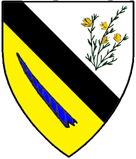Device or Arms of Desirée de Brus