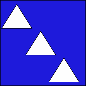 Populace Badge for Three Mountains, Barony of