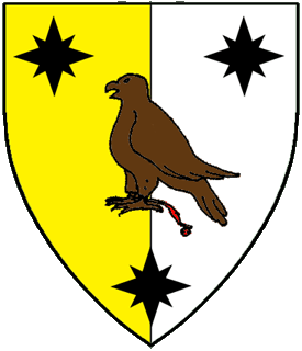 Device or arms for Peregrine Falconer the Navigator